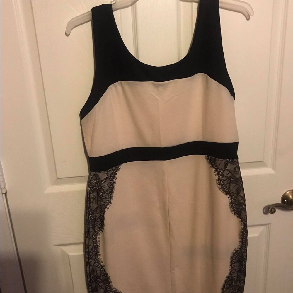 New Women plus size dress size 2X cream/black lace
